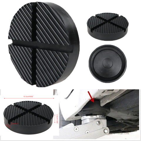 Floor Slotted Car Rubber Jack Pad Frame Protector Guard Adapter Jacking Disk Pad Tool for Pinch Weld Side Lifting Disk 12.5cm ► Photo 1/6