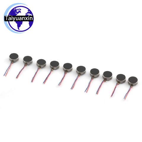 10PCS DC3V Micro Vibration Motor Mini Flat Pager Electronic Mobile Phone Button Battery Adhesive 1027 Vibration Motor ► Photo 1/5