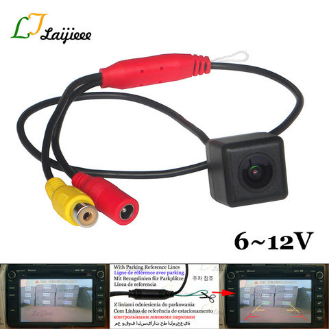 6V~12V Wide Voltage Car Rear View Backup Camera / HD Reverse Parking Camera / No Guides Line And with Guides Line Can Control ► Photo 1/4