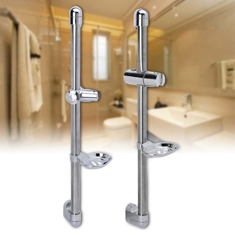 A Set Shower Rod Soap Dish Lifter Pipe ABS Lifting Frame Adjustable Head Holder ► Photo 1/6