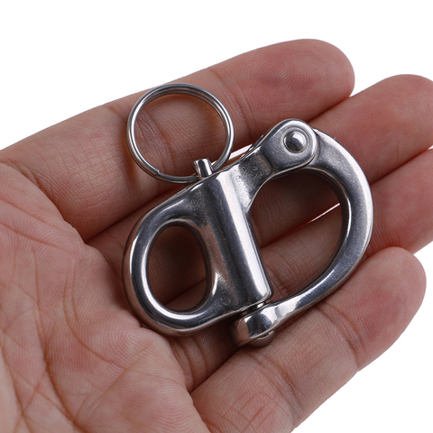 stainless steel 316 Rigging Sailing Fixed Bail Snap Shackle Fixed Eye snap hook sailboat Sailing Boat Yacht Outdoor Living ► Photo 1/6
