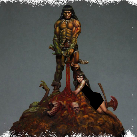 1/24  ancient warrior stand  include base Resin figure Model kits Miniature gk Unassembly Unpainted ► Photo 1/3