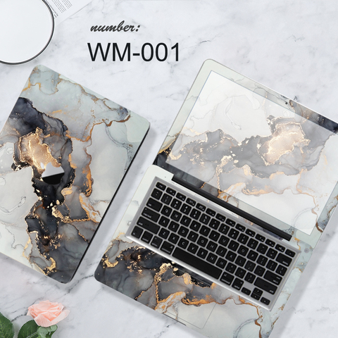 Black Marble Laptop Skin Notebook Sticker for macbook Air 11A1465 A1370 / A2179 / Pro Retina 13 A1502 A1425 / Pro 13 A1278 ► Photo 1/6