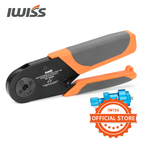 IWISS HD-3220A Aviation pin terminal crimping pliers 0.03-0.52mm² 32-20AWG W1 aviation plug male and female pins cold crimper ► Photo 1/6