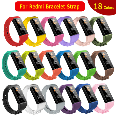 Silicone Wrist Strap For Redmi Smart Bracelet Replacement Wristband For Xiaomi Redmi Band For Mi Redmi Band 4 Sport Watchbands ► Photo 1/6