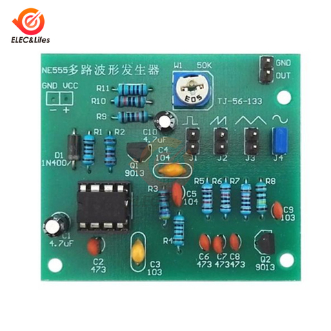 DC 6-12V NE555 Pulse Generator Module Sine/Triangle/Square Wave generator multi-channel Waveform Signal Generator DIY Kit ► Photo 1/4