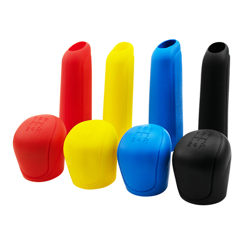 Silicone Gear Shift Knob Cover + Handbrake Cover for Ford Foucus Shift Knob Accessories for skoda gear knob opel astra g etc. ► Photo 1/6