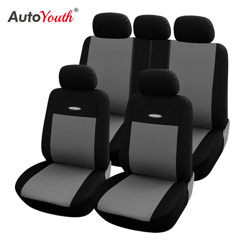 High Quality Car Seat Covers Polyester 3MM Composite Sponge Universal Fit Car Styling for lada Toyota seat cover car accessories ► Photo 1/6