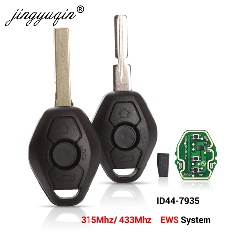 jingyuqin EWS Sytem Car Remote Key for BMW E38 E39 E46 X3 X5 Z3 Z4 1/3/5/7 Series 315/433MHz ID44 Chip Keyless Entry Transmitter ► Photo 1/5