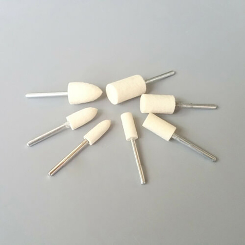 12pcs Wool Felt Polishing Burrs Point Wheel Bob 2.35/3mm Shank for Jewelry Rotary ► Photo 1/6