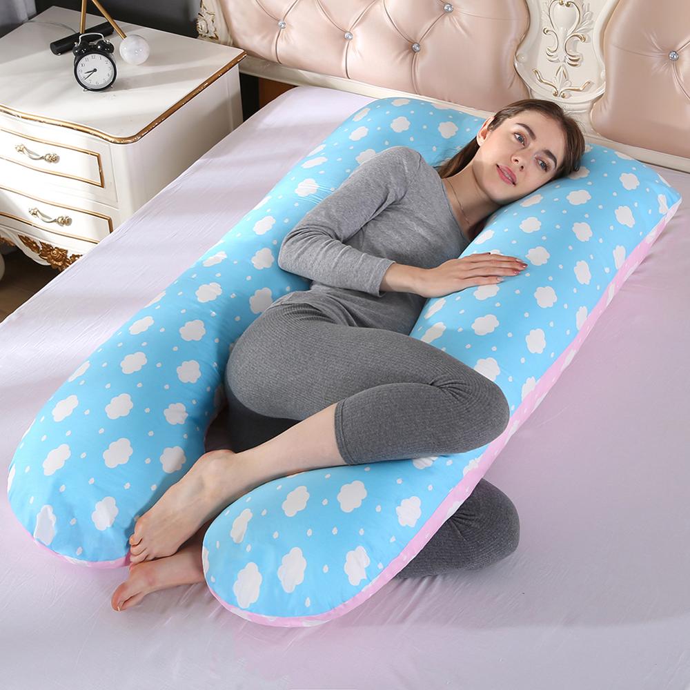 U-Shaped Full Body Pregnancy Pillow Maternity Support for Side Sleeping Cushion 