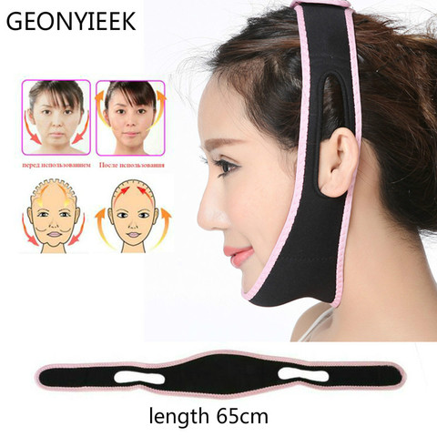 V Face Lift Up Belt Sleeping Sliming Face Mask Massage Shaper Band Facial Night Mask Bandage Double Chin Skin Face Bandage Belt ► Photo 1/6