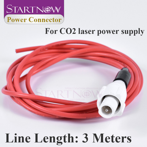 Laser Power Supply Connector Adapter High Voltage Plug Socket Electricity Wire PSU Cable 3M For CO2 Cutting Engraving machine ► Photo 1/3
