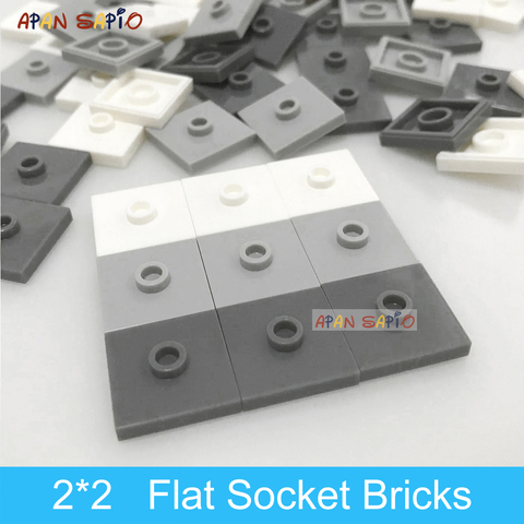 50pcs DIY Building Blocks Convex Seat Bricks 2x2 Dots Educational Plastic Toys for Children Compatible Brands Kids Gifts 87580 ► Photo 1/6