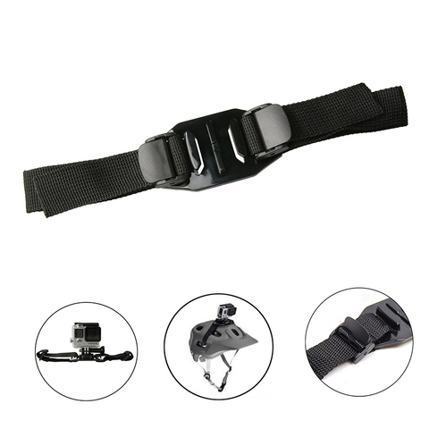 Adjustable Bike Helmet Strap Head Belt Mount Holder Adapter for GoPro Hero 8/7/6/5/4/ Session SJCAM Xiaomi Yi EKEN H9Accessories ► Photo 1/6