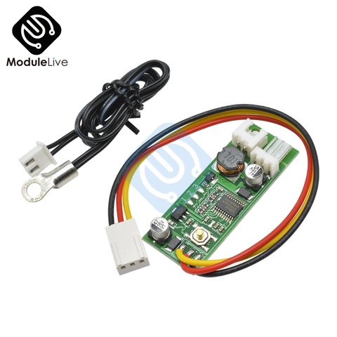 DC 12V Temperature Controller Denoised ON/OFF Speed Controller  for PC Fan/Alarm Board Module With Wired Cable Temp Tools ► Photo 1/6