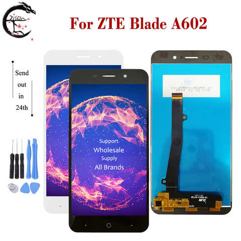 For ZTE Blade A602 Display Screen LCD Touch Digitizer Sensor Assembly A602 Complete LCD Replacement a602 Screen 5.5
