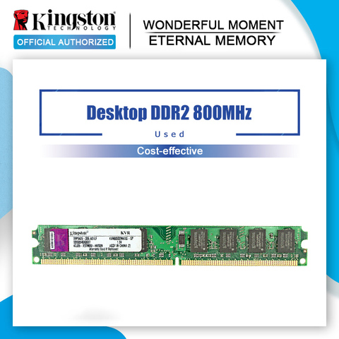 Used Original Kingston RAM DDR2 4GB 2GB PC2-6400S DDR2 800MHZ 2GB PC2-5300S 667MHZ Desktop 4 GB ► Photo 1/4