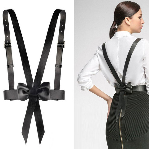 women suspender bowtie belt Shirt dress accessories braces brace bretelle ciclismo vintage prom cosplay Maid outfit ► Photo 1/3