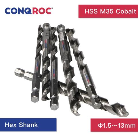 HSS M35 Cobalt Twist Drill Bit Hex Shank 1.5~13mm ► Photo 1/6