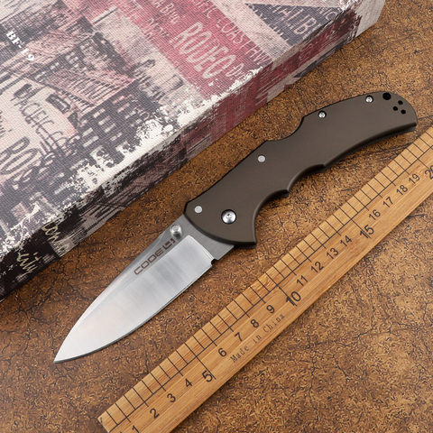 2022Cold Steel Code 4 Mark S35VN Blade Aluminum Handle Outdoor Tactical Camp Hunt Survival EDC Tool Pocket Kitchen Folding Knife ► Photo 1/6