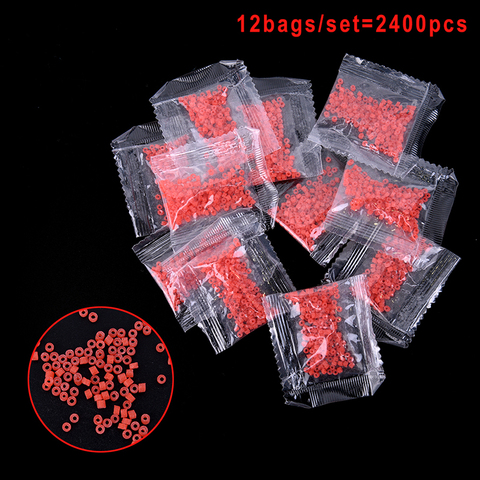 12Bags/2400Pcs Fish Tackle Rubber Bands For Fishing Bloodworm Bait Granulator Bait Hot Red Fishing Accessories hot ► Photo 1/6