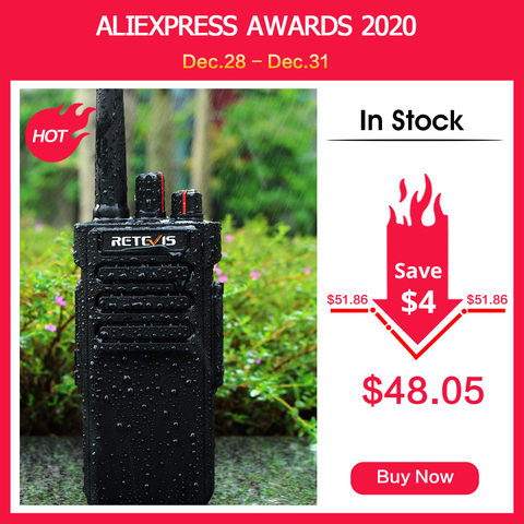 IP67 Waterproof Walkie Talkie RETEVIS RT29 10W UHF (or VHF) VOX Long Range Two-way Radio Station for Factory Farm Warehouse ► Photo 1/6