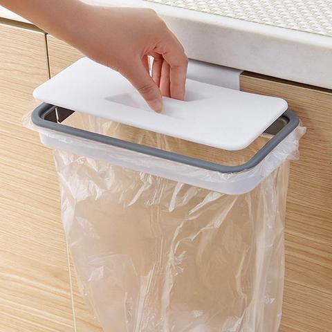 Portable Plastic Garbage Hanging Bag Kitchen Trash Storage Rack Bag Hook Scouring Pad Dry Shelf Holder Kitchen Organzier ► Photo 1/6