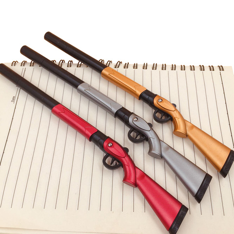 1Pcs Creative Pen 0.38mm Black Ink Canetas Office Student Gift Writing Pens Toy Gun Shape Gel Pen Stationery Papelaria ► Photo 1/6