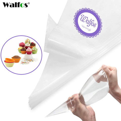 WALFOS 100PCS Pastry Bags DIY Cooking For Cake Cream Decorating Tips Fondant Pastry Bag Tools Kitchen Baking Accessories ► Photo 1/6