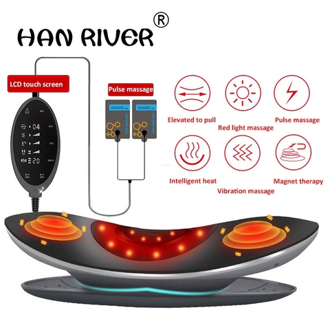 Electric heating belt Lumbar disc strain highlights lumbar traction Backache Waist-back massager Men's and women's household ► Photo 1/6