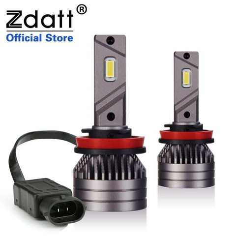 Zdatt H7 Led Headlights H11 H4 90W Real Power H1 Ice Lamp 9012 9005 9006 Bulbs 9004 9007 9008 16000LM 12V 24V for Cars & Trucks ► Photo 1/6