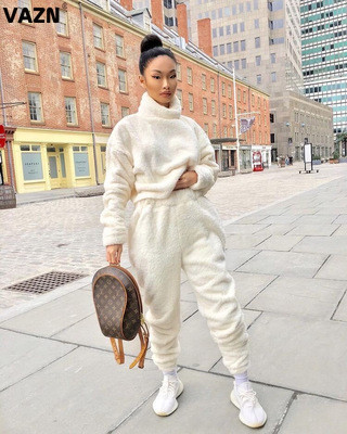 Two Piece Set Women Tracksuit Ruched Top Stacked Pants Sweat Suits Outfits  Lounge Wear Matching 2 Piece Set Sweatpants Sweatsuit - AliExpress