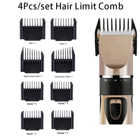 4Pcs/set Professional Limit Comb Hair Trimmer Shaver Cutting Guide Comb Hairdressing Tool Set ► Photo 1/6