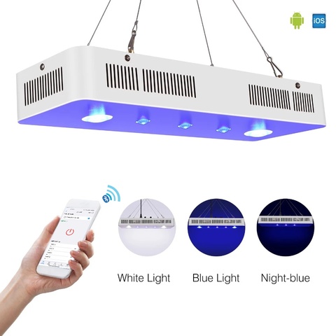 Wifi COB+LENS 169W marine led aquarium light for coral reef fishing tank Dimmable aquarium led lighting fixture China stock ► Photo 1/1