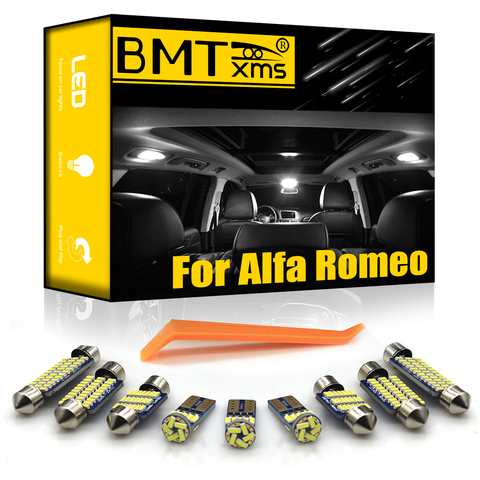 BMTxms For Alfa Romeo Giulietta Mito Brera GT Spider Giulia 4C Stelvio 147 156 159 166 Vehicle LED Interior Light Kit Canbus ► Photo 1/6