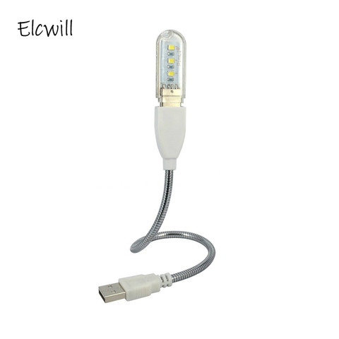 Flexible Usb Extension Cable Metal Stand Power Apply Extend Cord with USB Light Mini Lamp for Mobile Power Laptop PC ► Photo 1/5