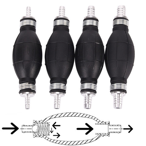 JETTING 4 styles Line Pump Primer Bulb Hand Primer Gas Petrol Pumps Rubber And Aluminum Hand Fuel Pump Apply to All Fuels ► Photo 1/6