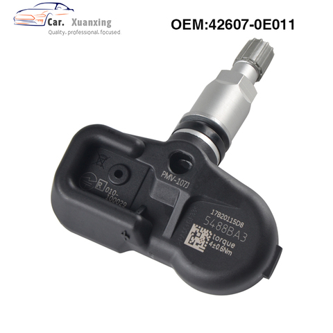 OEM 426070E011 Tire Pressure Sensor Monitoring System TPMS 433MHZ PMV-107J For Toyota Lexus IS250 IS350 RX350 GS 42607-0E011 ► Photo 1/6