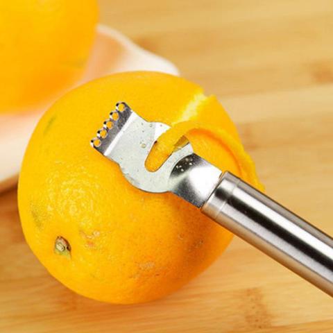1pcs Stainless Steel Lemon Peeler Orange Fruit Citrus Zester Peeler Kitchen Bar Craft Stainless Steel Knife Peeling Tools ► Photo 1/6