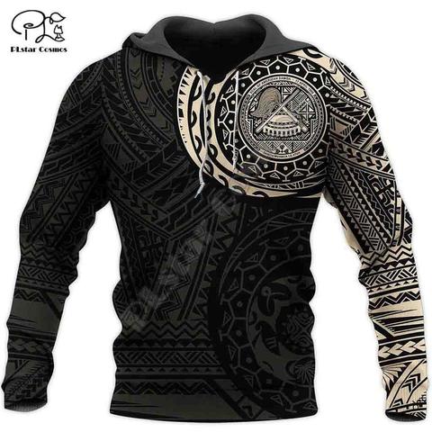PLstar Cosmos 3DPrint Kanaka Polynesian Tribal New Fashion Unisex Harajuku Streetwear Funny Casual Hoodies/Sweatshirt/Jacket/z1 ► Photo 1/3