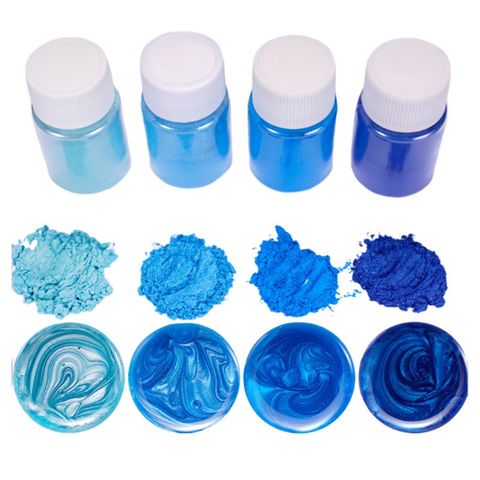 4 Pcs/set Mixed Color Resin Jewelry DIY Making Craft Glowing Powder Luminous Pigment Set Crystal Epoxy Material ► Photo 1/6