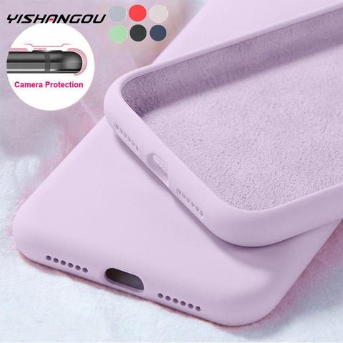 New Original Liquid Silicone Soft Case For Samsung A51 A50 S10 Plus S8 S9 S20 Note 20 Ultra S10E A71 A70 A21S A30 A31 A41 Coque ► Photo 1/6