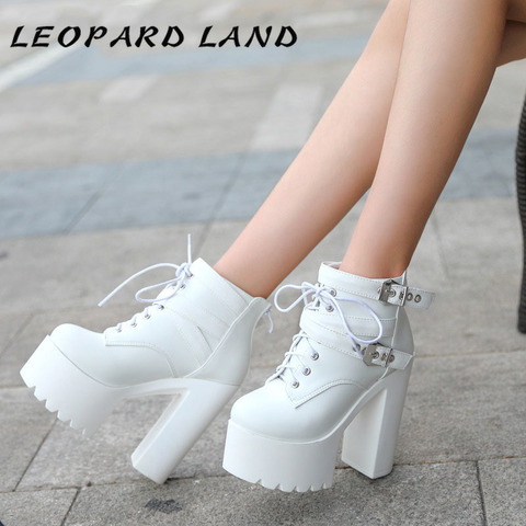 LEOPARD LAND 2022  Winter Super Thick Bottom Fashion Boots Sexy High-heeled Women's Boots Nightclubs Warm Thick Boot ZYW-659-1 ► Photo 1/6