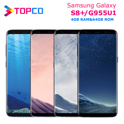 Samsung Galaxy S8+ S8 Plus G955U G955U1 Original Unlocked 4G LTE NFC Android Phone Snapdragon Octa Core 6.2