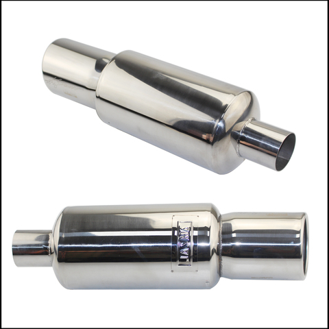 Car motorbike Exhaust System exhaust pipe Muffler Tip Universal Stainless steel OD 51MM 57MM 63MM outlet 89mm Silencer tail pipe ► Photo 1/6