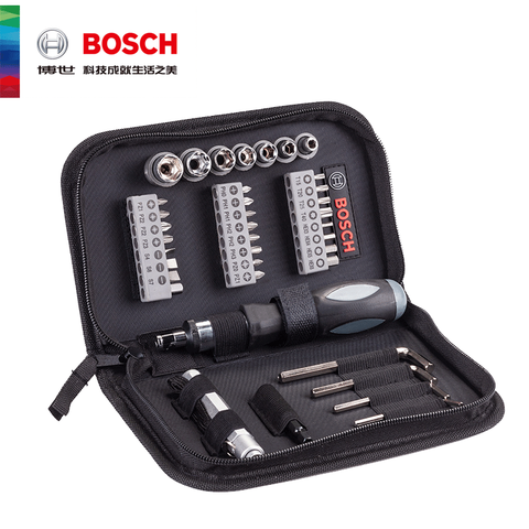 Bosch 38-piece screwdriver bit socket set soft box portable power tool accessories hand tool set ► Photo 1/6
