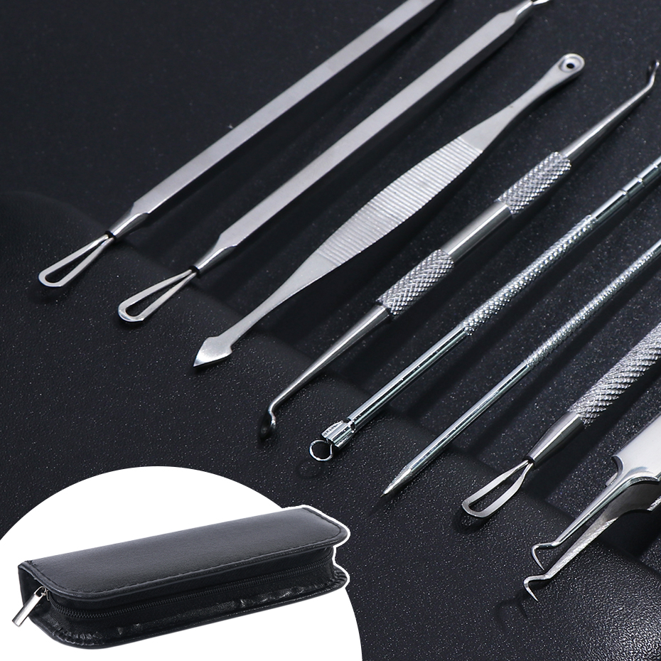 4 Pcs Stainless Steel Blackhead Remover Tool Kit Face Massage Whitehead  Pimple Spot Comedone Acne Extractor Face Massager Tools - AliExpress