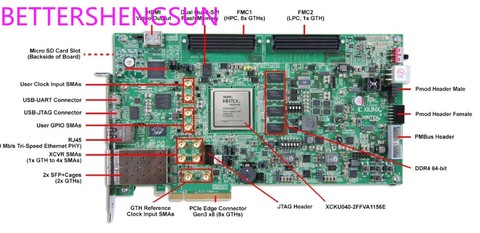 Kintex UltraScale  board xilinx fpga xilinx pcie  board XCKU040 ► Photo 1/2