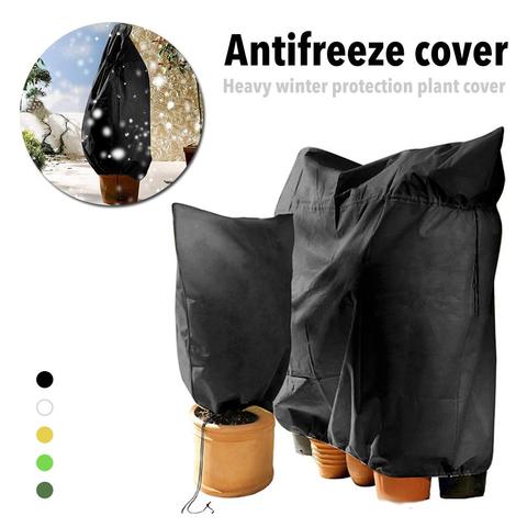 Heavy Winter Protection Plant Cover Winter Cover Anti-frost Zipper And Drawstring Cold Protection Non-woven Plant Antifreeze Bag ► Photo 1/6